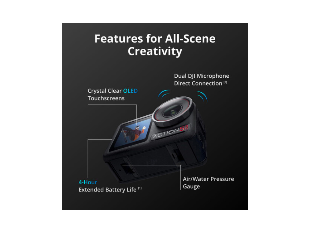 DJI Osmo Action 5 Pro Adventure Combo Bundle – 4K Camera with Accessories DJI Osmo Action 5 Pro Adventure Combo Bundle – 4K Camera with Accessories